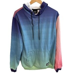 Fresh Hoods Multicolor Ombre' Hoodie Y2K Aesthetic Skate Festival Streetwear